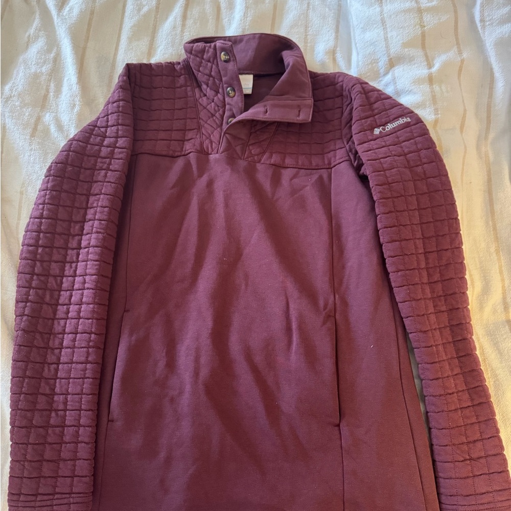 Columbia Men's Maroon Quilted Sweater